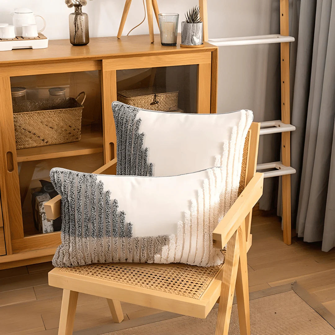 'Flavia' Decorative Pillowcase – Embroidered Cushion Cover